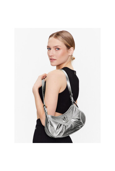 Pinko Дамска чанта Love Bon Bon Crossbody Mini PE 23 PLTT 101210 A0F8 Silver ZZFO - Mera.bg