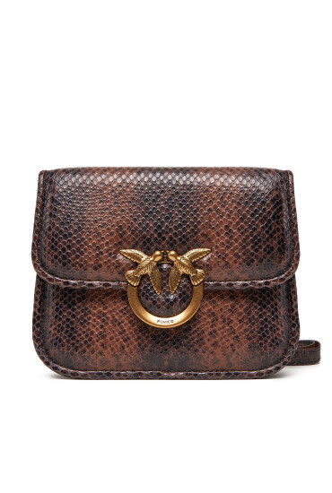 PINKO Дамска чанта Love Box Bag Fl Mini PE 25 PLTT 104297 A2CH Кафяв - Mera.bg