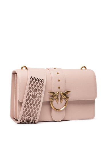 Pinko Дамска чанта Love Classic Icon Simply 3 FL PE 22 PLTT 1P22K0 Y7SP Cipria O81Q - Mera.bg