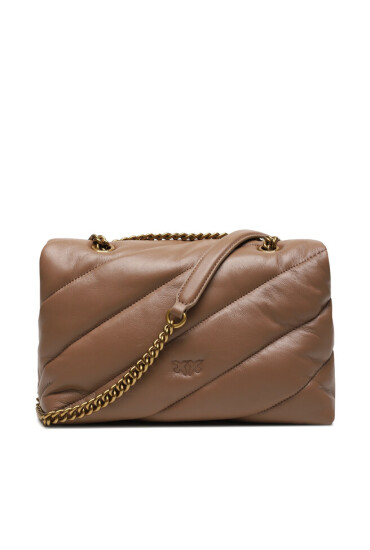 PINKO Дамска чанта Love Classic Puff Cl AI 23-24 100038 A0F2 Кафяв - Mera.bg