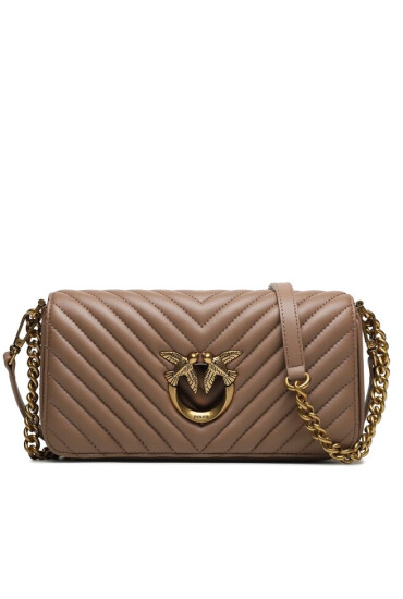 Pinko Дамска чанта Love Click Baguette Mini AI 23-24 PLTT 100068 A0GK Beige D01Q - Mera.bg