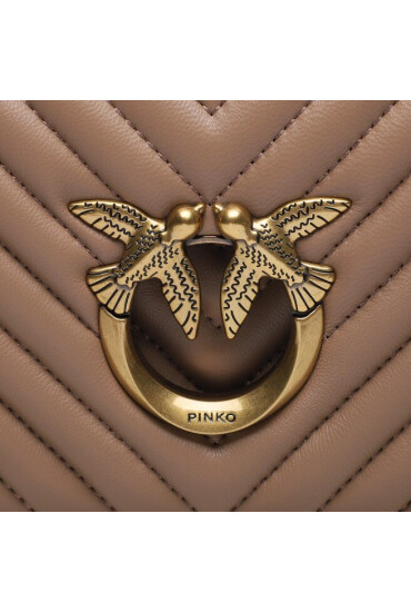 Pinko Дамска чанта Love Click Baguette Mini AI 23-24 PLTT 100068 A0GK Beige D01Q - Mera.bg