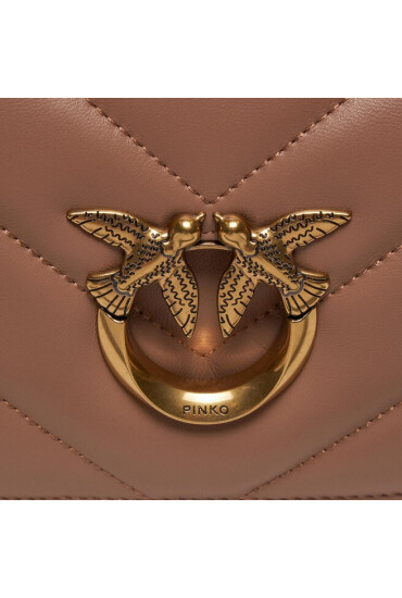 Pinko Дамска чанта Love Click Baguette Mini AI 23-24 PLTT 100068 A136 Beige D01Q - Mera.bg