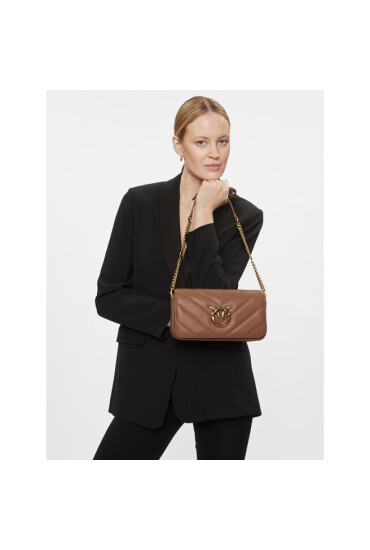 Pinko Дамска чанта Love Click Baguette Mini AI 23-24 PLTT 100068 A136 Beige D01Q - Mera.bg
