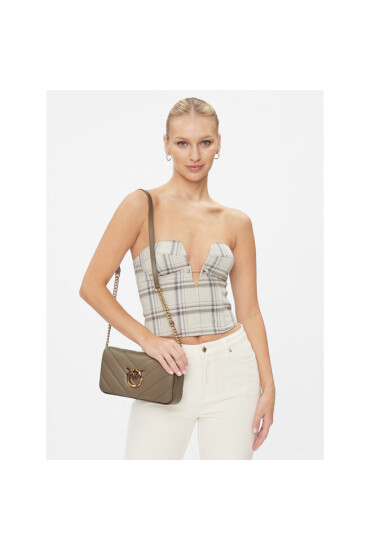 PINKO Дамска чанта Love Click Baguette Mini AI 23-24 PLTT 100068 A136 Бежов - Mera.bg