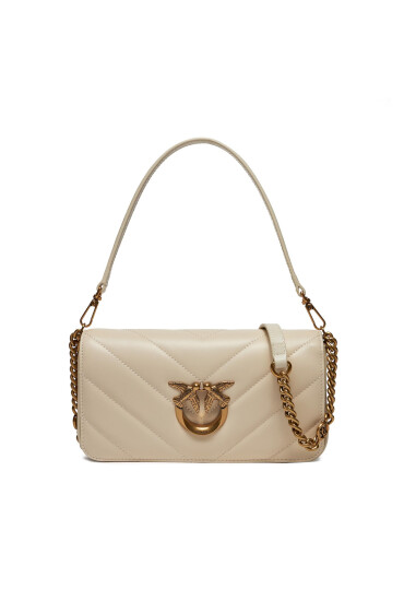 PINKO Дамска чанта Love Click Baguette Mini AI 23-24 PLTT 100068 A136 Екрю - Mera.bg