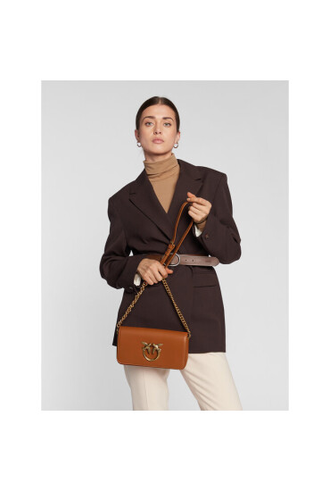 Pinko Дамска чанта Love Click Baguette Mini Simply AI 22-23 PLTT 1P22U5 Y5H7 Кафяв - Mera.bg