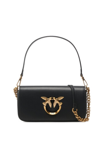 Pinko Дамска чанта Love Click Baguette Mini Vitello Seta PE 23 PLTT100068 A0F1 Black Z99Q - Mera.bg