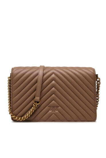 Pinko Дамска чанта Love Click Classic AI 23-24 PLTT 100063 A0GK Бежов - Mera.bg