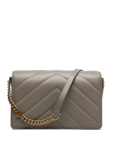 PINKO Дамска чанта Love Click Classic AI 23-24 PLTT 100063 A136 Сив - Mera.bg