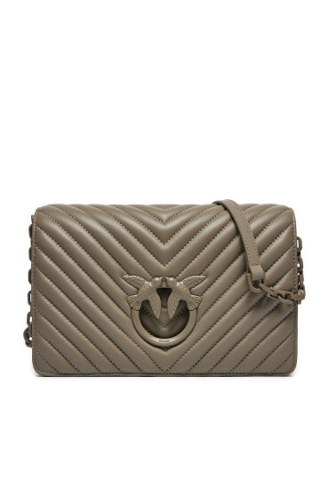 PINKO Дамска чанта Love Click Classic PE 24 PLTT 100063 A0VM Сив - Mera.bg
