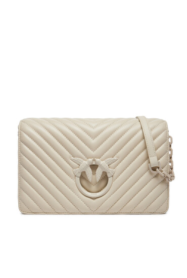 Pinko Дамска чанта Love Click Classic PE 24 PLTT 100063 A0VM Екрю - Mera.bg