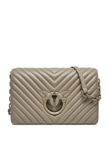 PINKO Дамска чанта Love Click Classic PE 24 PLTT 100063 A0VM Сив - Mera.bg