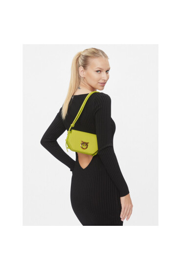 Pinko Дамска чанта Love Click Exagon Baby AI 23-24 PLTT 100070 A0F1 Yellow S69Q - Mera.bg