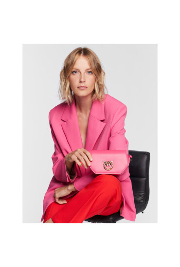 Pinko Дамска чанта Love Click Exagon Baby PE 23 PLTT 100070 A0F1 Розов - Mera.bg