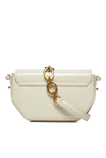 Pinko Дамска чанта Love Click Exagon Mini AI 23-24 PLTT 100075 A17O Bianco Seta Z140 - Mera.bg