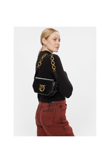 Pinko Дамска чанта Love Click Exagon Mini Al 23-24 PLTT 100075 A17O Black Z99Q - Mera.bg