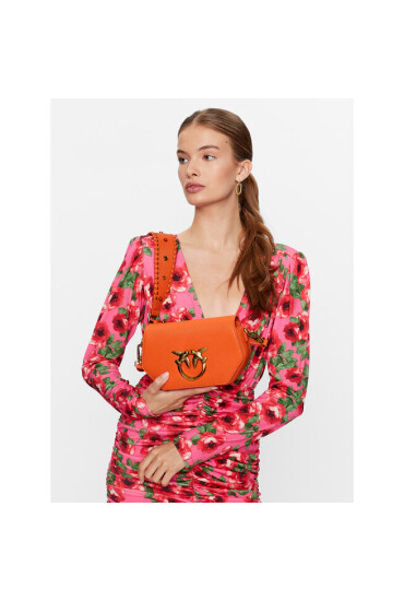 Pinko Дамска чанта Love Click Exagon Mini . PE 23 PLTT 100075 A0MU Orange A71Q - Mera.bg