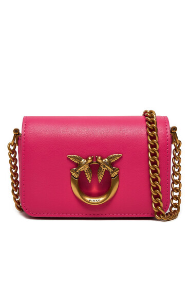 PINKO Дамска чанта Love Click Micro 100069 A0F1 Розов - Mera.bg