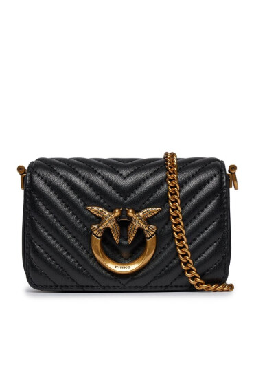 Pinko Дамска чанта Love Click Micro AI 23-24 PCPL 100069 A0GK Черен - Mera.bg