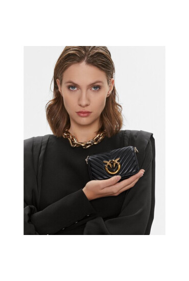 Pinko Дамска чанта Love Click Micro AI 23-24 PCPL 100069 A0GK Черен - Mera.bg