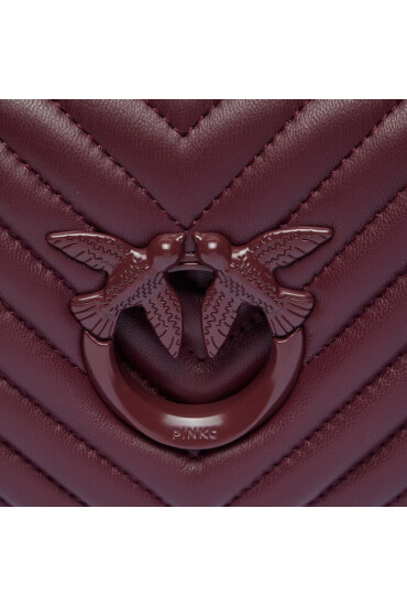 Pinko Дамска чанта Love Click Mini AI 23-24 PLTT 100067 A0VM Бордо - Mera.bg