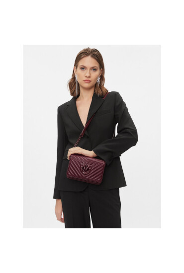 Pinko Дамска чанта Love Click Mini AI 23-24 PLTT 100067 A0VM Бордо - Mera.bg