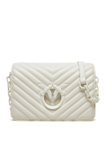 PINKO Дамска чанта Love Click Mini AI 24-25 PLTT 100067 A0VM Бял - Mera.bg