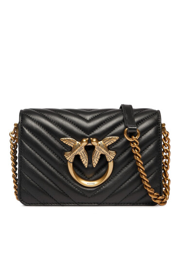 PINKO Дамска чанта Love Click Mini PE 22 PLTT 100067 A0GK Черен - Mera.bg