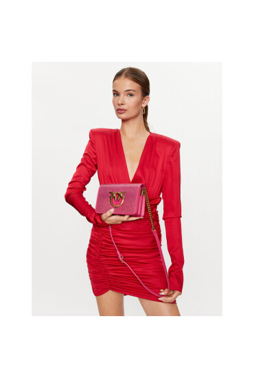 Pinko Дамска чанта Love Click Mini PE 23 PLTT 100067 A0FC Pink N17Q - Mera.bg