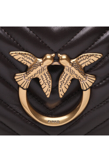 Pinko Дамска чанта Love Click Mini PE 23 PLTT 100067 A0GK Dark Brown M04Q - Mera.bg