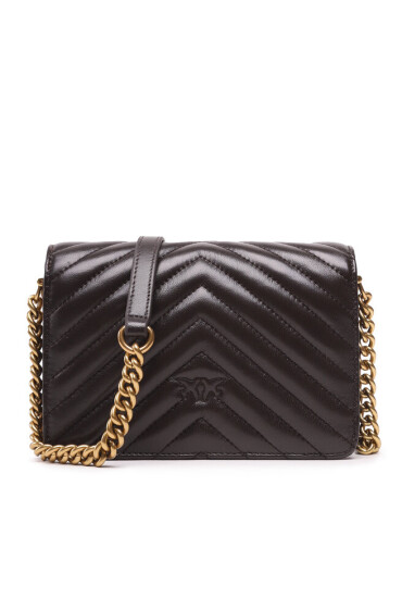 Pinko Дамска чанта Love Click Mini PE 23 PLTT 100067 A0GK Dark Brown M04Q - Mera.bg