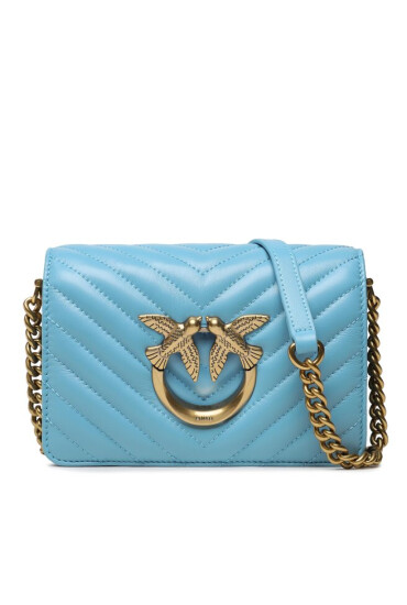 Pinko Дамска чанта Love Click Mini PE 23 PLTT 100067 A0GK Light Blue E42Q - Mera.bg