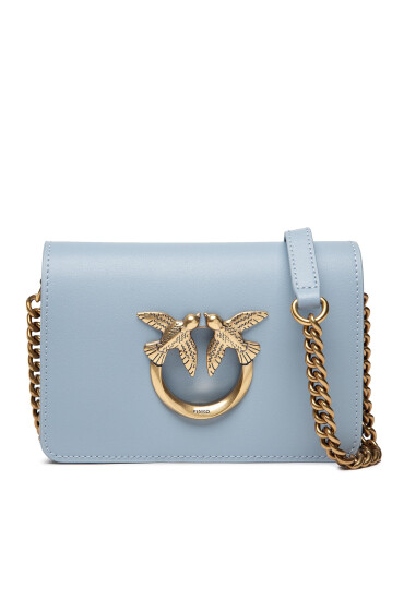 PINKO Дамска чанта Love Click Mini Simply Cl PE 22 PLTT 1P22QF Y7SP Син - Mera.bg
