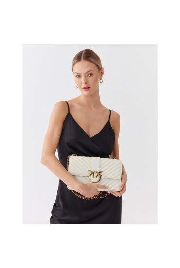 Pinko Дамска чанта Love Icon Classic Cl . PE 23 PLTT 100053 A0GK White Z14Q - Mera.bg