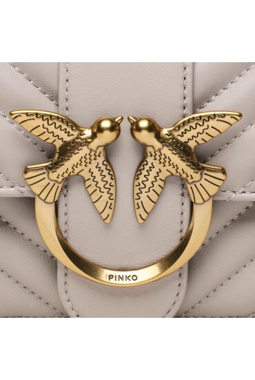 Pinko Дамска чанта Love Icon Mini Cl PE 23 PLTT 100059 A0GK Grigio Pinguino I30Q - Mera.bg