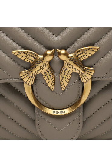 PINKO Дамска чанта Love Lady Puff Big Cl . AI 23-24 PLTT 100042 A0GK Сив - Mera.bg