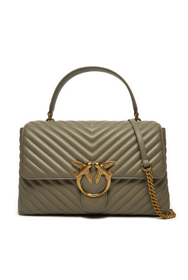 PINKO Дамска чанта Love Lady Puff Big Cl . AI 23-24 PLTT 100042 A0GK Сив - Mera.bg