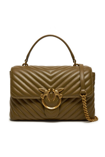PINKO Дамска чанта Love Lady Puff Classic Cl AI 24-25 PLTT 100043 A0GK Кафяв - Mera.bg
