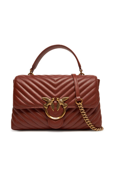 PINKO Дамска чанта Love Lady Puff Classic Cl PE 25 PLTT 100043 A0GK Кафяв - Mera.bg