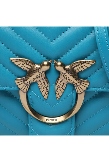 Pinko Дамска чанта Love Lady Puff Mini Cl 100044 A0GK Turchese/Antique U25Q - Mera.bg