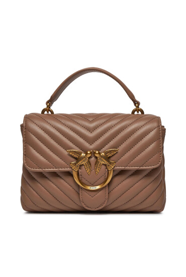 PINKO Дамска чанта Love Lady Puff Mini Cl AI 23-24 PLTT 100044 A0GK Кафяв - Mera.bg
