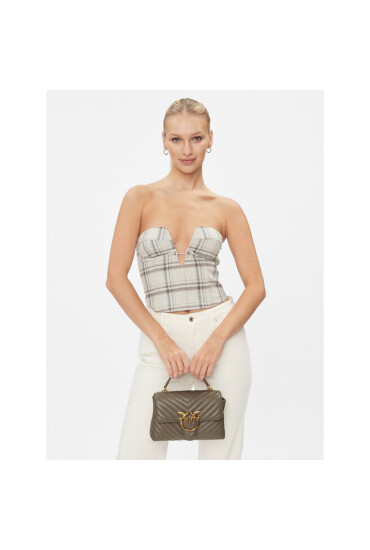 PINKO Дамска чанта Love Lady Puff Mini Cl AI 23-24 PLTT 100044 A0GK Бежов - Mera.bg