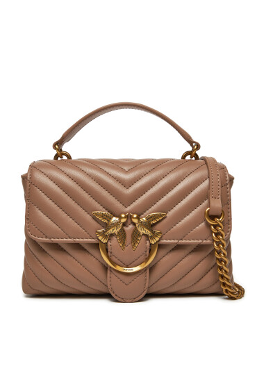 PINKO Дамска чанта Love Lady Puff Mini Cl AI 23-24 PLTT 100044 A0GK Кафяв - Mera.bg
