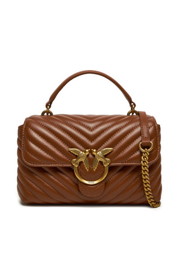 PINKO Дамска чанта Love Lady Puff Mini Cl AI 24-25 PLTT 100044 A0GK Кафяв - Mera.bg