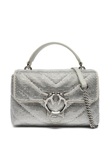 PINKO Дамска чанта Love Lady Puff Mini Cl AI 24-25 PLTT 100044 A217 ZZFN Сребрист - Mera.bg