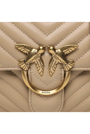 PINKO Дамска чанта Love Lady Puff Mini Cl PE 23 PLTT 100044 A0GK Бежов - Mera.bg