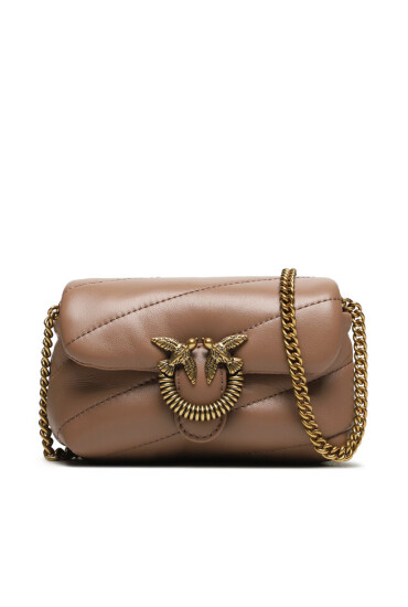 Pinko Дамска чанта Love Micro Puff C AI 23-24 PCPL 100041 A0F2 Beige D01Q - Mera.bg