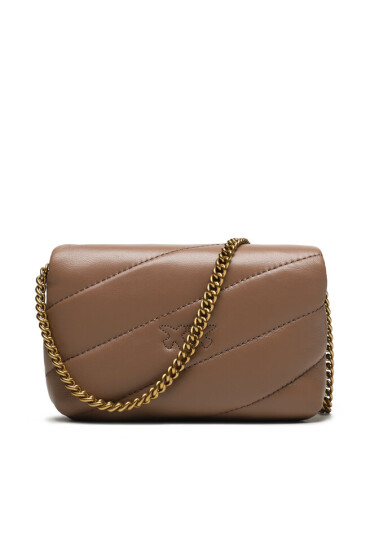 Pinko Дамска чанта Love Micro Puff C AI 23-24 PCPL 100041 A0F2 Beige D01Q - Mera.bg
