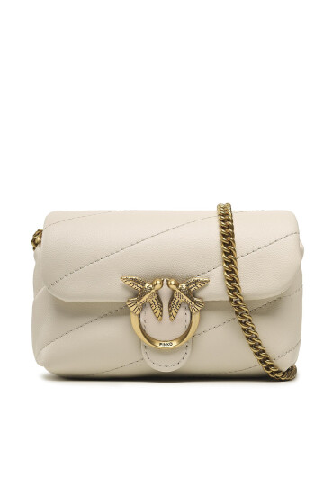 PINKO Дамска чанта Love Micro Puff C PE 23 PCPL 100041 A0F2 Екрю - Mera.bg
